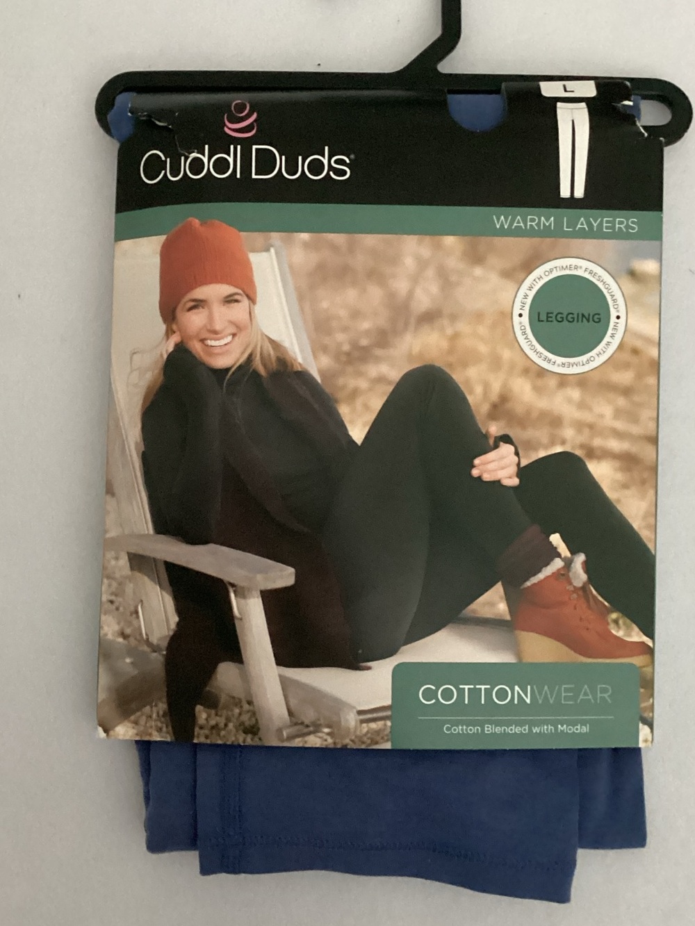 Cuddl Duds Women’s Blue Haze Cottonwear Leggings